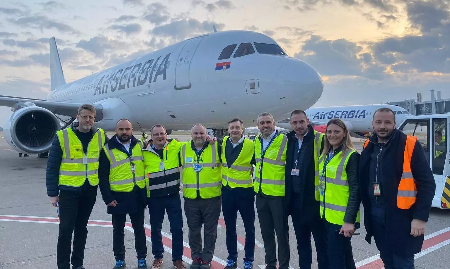 Belgrade Airport transfers ground handling services to Menzies