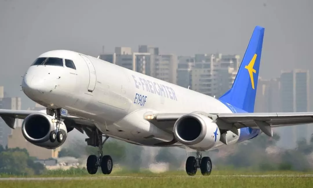 First Embraer E190 converted freighter takes to the skies