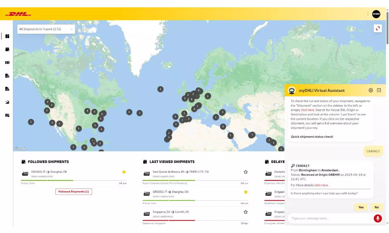 DHL upgrades customer portal myDHLi with GenAI DHL upgrades customer portal myDHLi with GenAI
