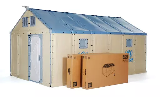 The modular house is a mobile shelter solution, the result of a collaborative project carried out by Better Shelter and UNHCR, with the support of the IKEA Foundation (Source: UNHCR). The modular house is a mobile shelter solution, the result of a collaborative project carried out by Better Shelter and UNHCR, with the support of the IKEA Foundation (Source: UNHCR).