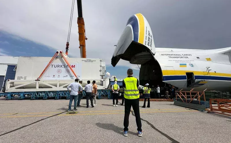 Antonov delivers Türksat 6A satellite to Florida for launch by SpaceX Antonov delivers Türksat 6A satellite to Florida for launch by SpaceX
