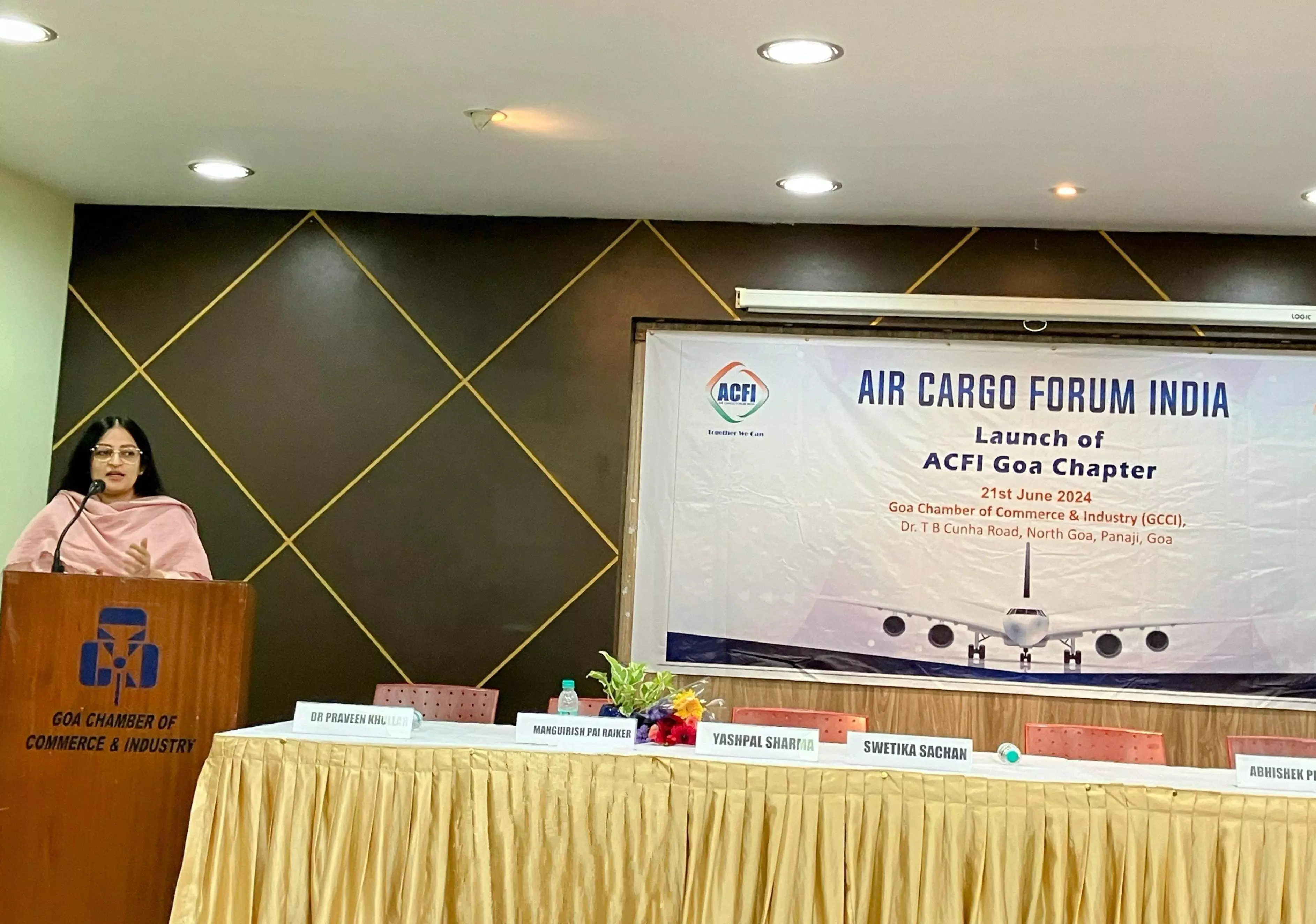 Swetika Sachan, CEO of Goa Investment Promotion and Facilitation Board, during her speech at ACFI Goa chapter launch Swetika Sachan, CEO of Goa Investment Promotion and Facilitation Board, during her speech at ACFI Goa chapter launch