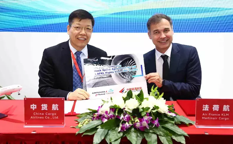 Air France KLM Cargo, China Cargo Airlines sign block space agreement Air France KLM Cargo, China Cargo Airlines sign block space agreement