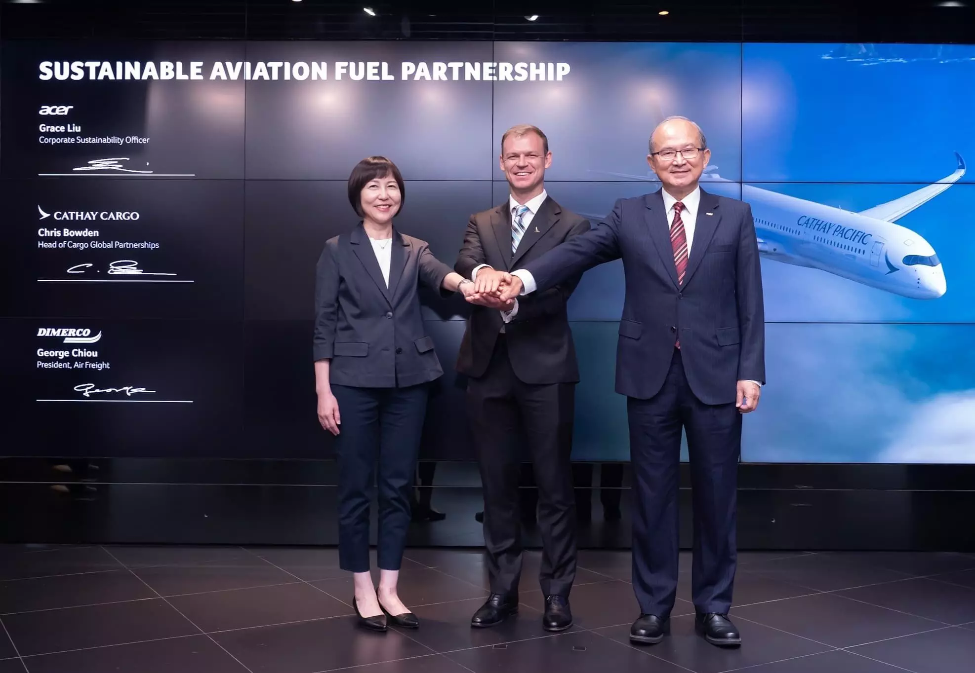 Dimerco, Acer, Cathay Cargo to drive sustainability through SAF
