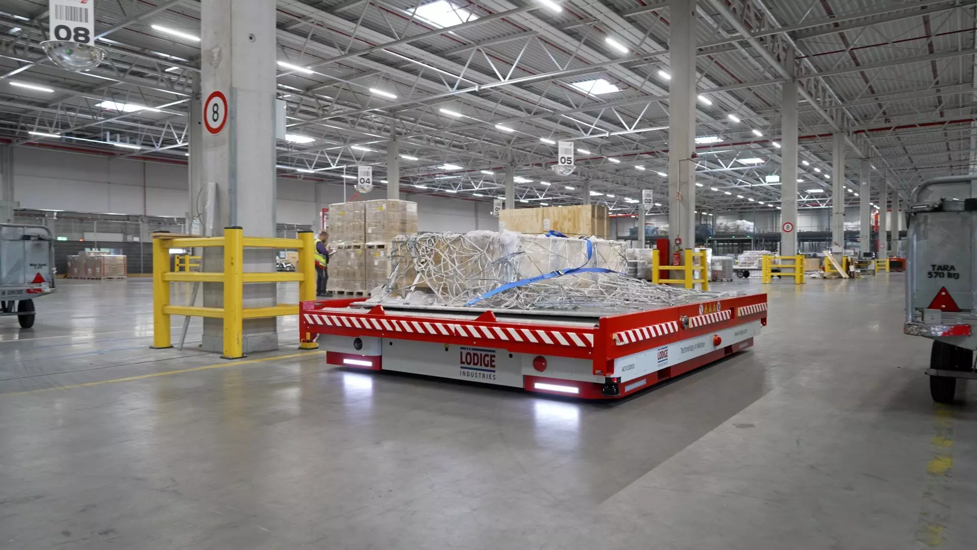 An automated guided vehicle of Swissport, Image: Swissport An automated guided vehicle of Swissport, Image: Swissport