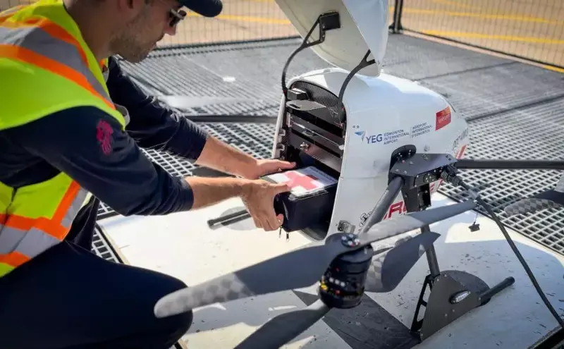 Drone soars to new heights at Edmonton International Airport Drone soars to new heights at Edmonton International Airport