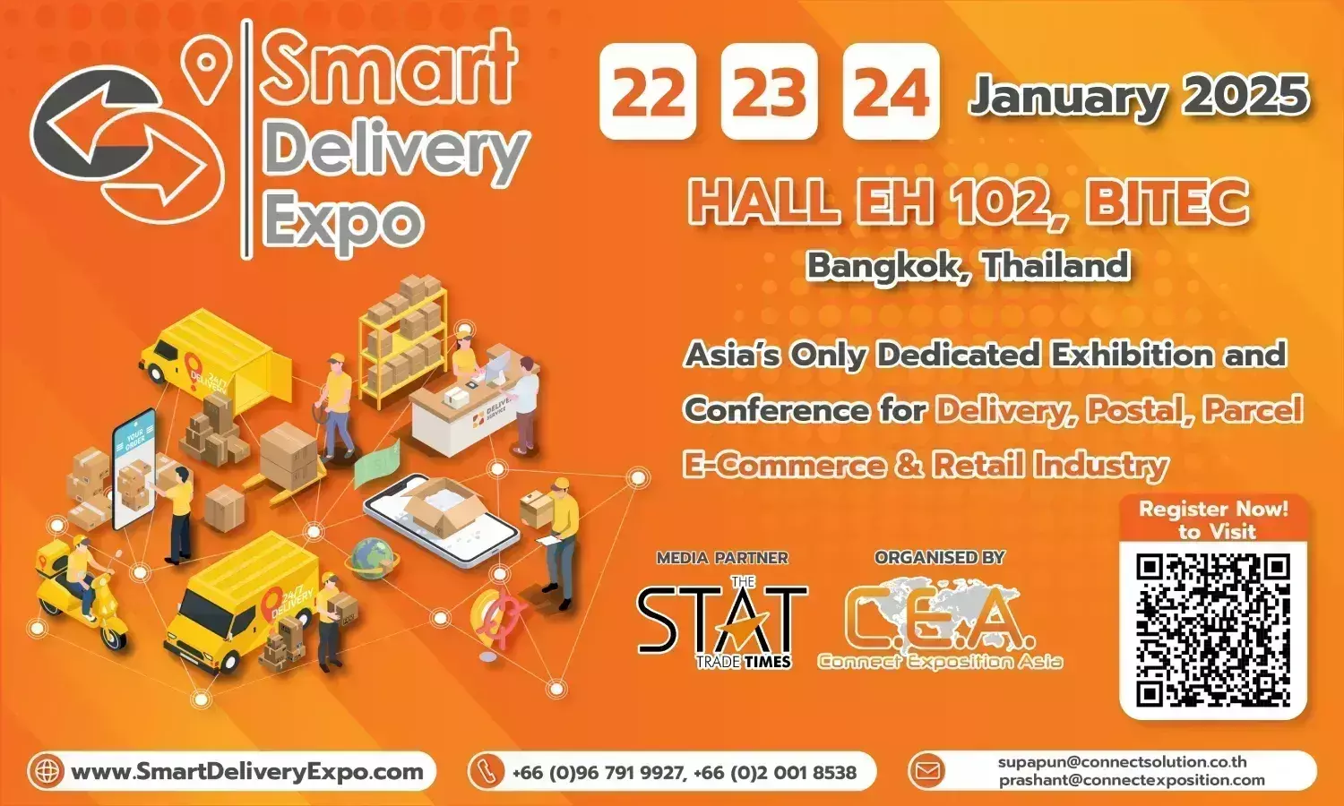 Smart Delivery Expo 2025 | 22 to 24 January | BITEC, Bangkok, Thailand