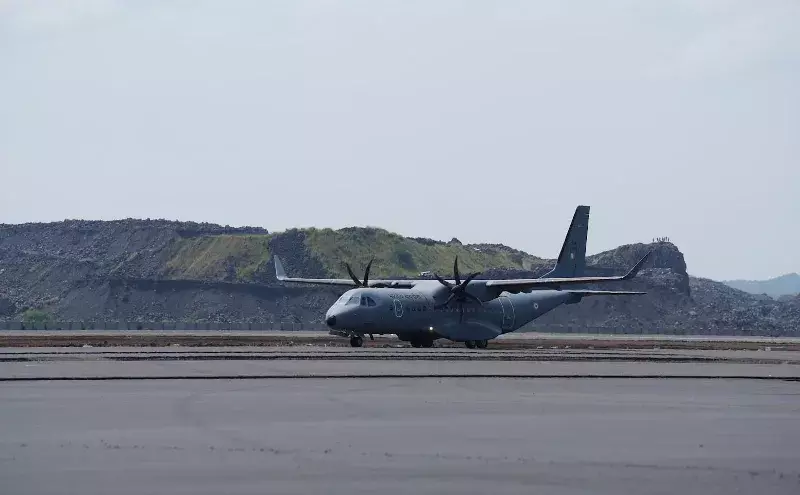 Navi Mumbai International Airport welcomes first aircraft Navi Mumbai International Airport welcomes first aircraft