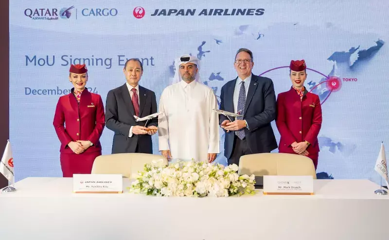 Qatar Airways Cargo, Japan Airlines sign MoU to strengthen partnership Qatar Airways Cargo, Japan Airlines sign MoU to strengthen partnership