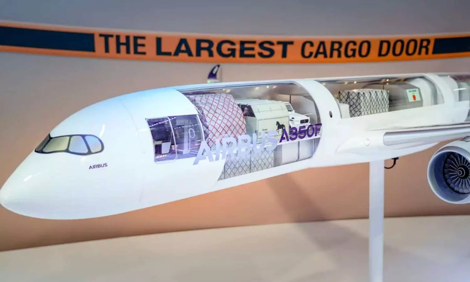 A model of the A350F/ Image: Airbus A model of the A350F/ Image: Airbus