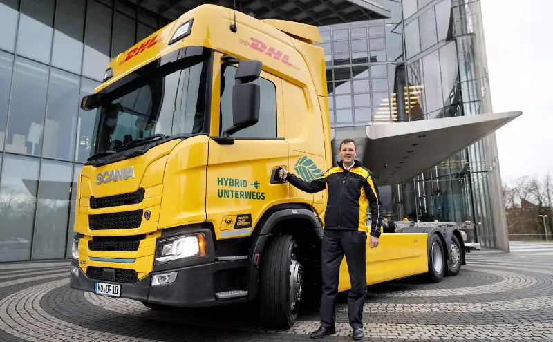 DHL, Scania to test electric truck with fuel-powered range extender DHL, Scania to test electric truck with fuel-powered range extender