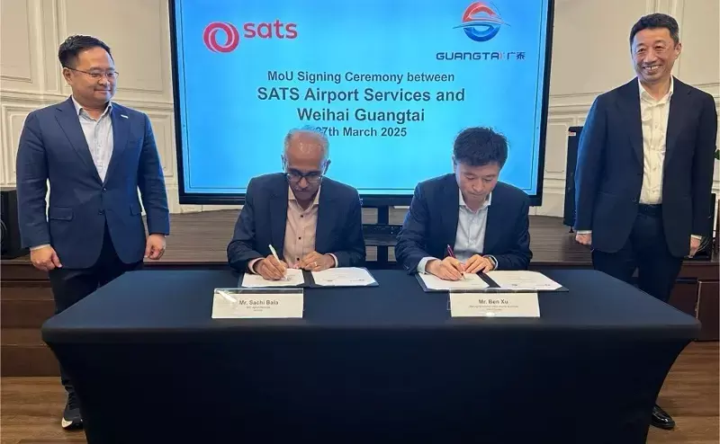 SATS partners with Guangtai to advance airport ground support tech SATS partners with Guangtai to advance airport ground support tech