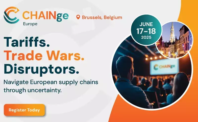 CHAINge Europe 2025 | Supply Chain Innovation Conference | 17–18 June, Brussels, Belgium CHAINge Europe 2025 | Supply Chain Innovation Conference | 17–18 June, Brussels, Belgium