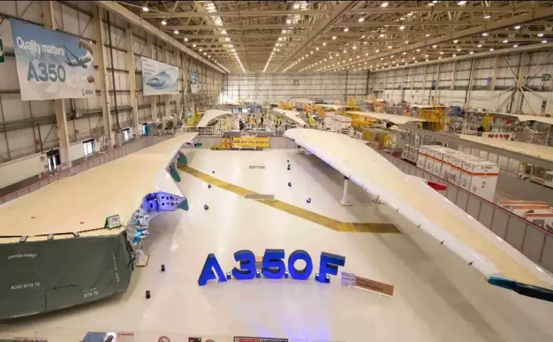 Airbus finishes first A350F wingset production at Broughton facility Airbus finishes first A350F wingset production at Broughton facility