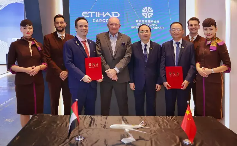Etihad Cargo signs agreement with Ezhou Huahu Airport Etihad Cargo signs agreement with Ezhou Huahu Airport