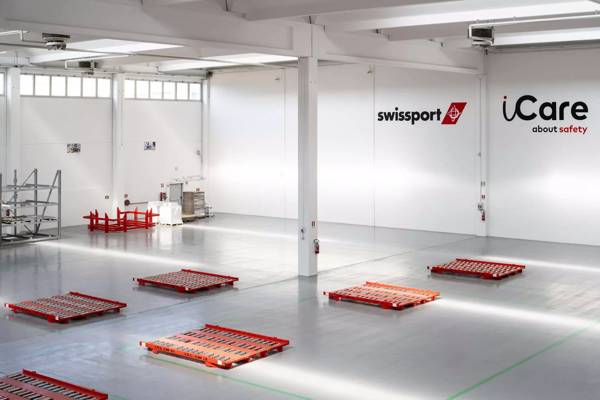 Swissport cargo warehouse in Milan Malpensa