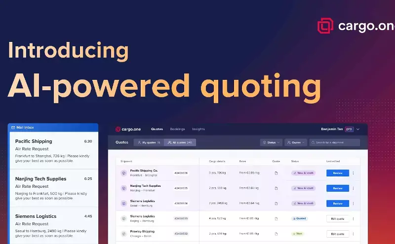 cargo.one upgrades platform with AI and smart workflows cargo.one upgrades platform with AI and smart workflows