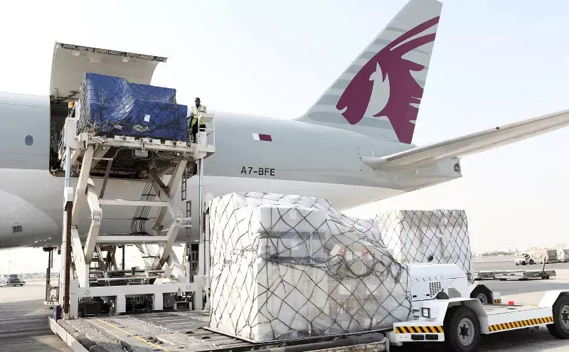 Qatar Airways Cargo and Airlink deliver 720 tonnes of humanitarian aid Qatar Airways Cargo and Airlink deliver 720 tonnes of humanitarian aid
