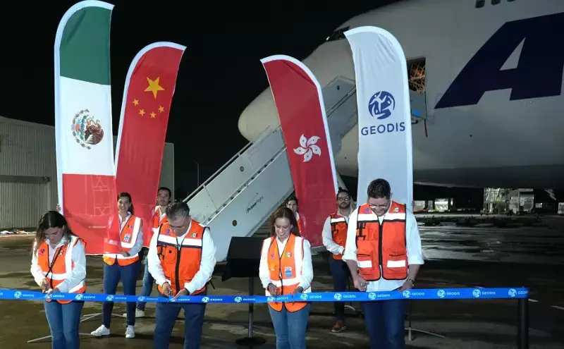 GEODIS marks 500th dedicated freighter flight from Asia to Mexico GEODIS marks 500th dedicated freighter flight from Asia to Mexico