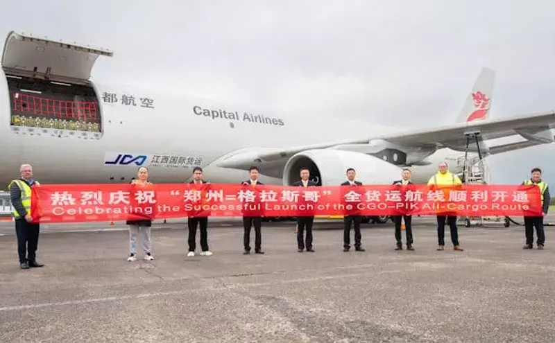 Glasgow Prestwick Airport launches new freighter route to China Glasgow Prestwick Airport launches new freighter route to China