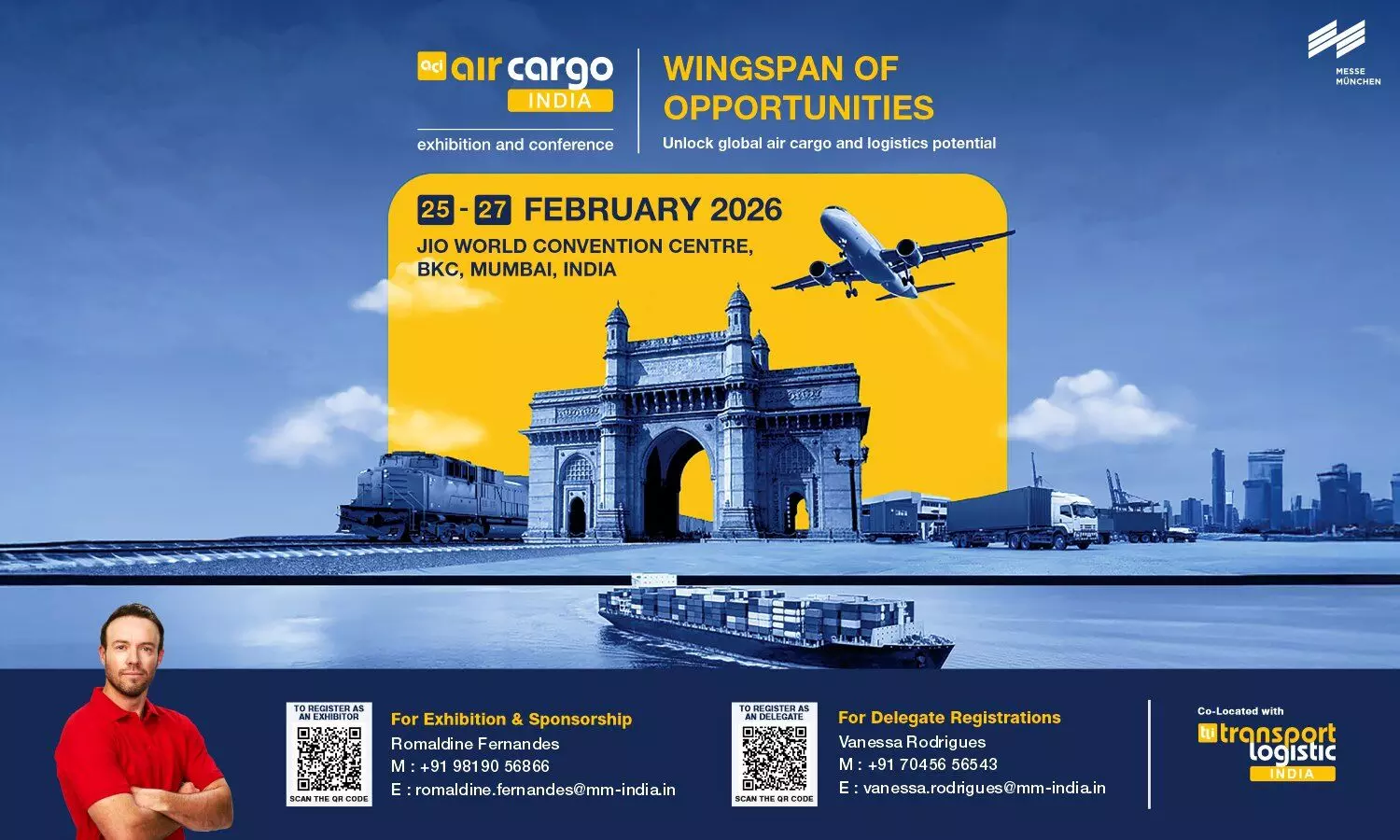 air cargo India & transport logistic India 2026 | 25-27 Feb | Jio Convention Centre, Mumbai air cargo India & transport logistic India 2026 | 25-27 Feb | Jio Convention Centre, Mumbai