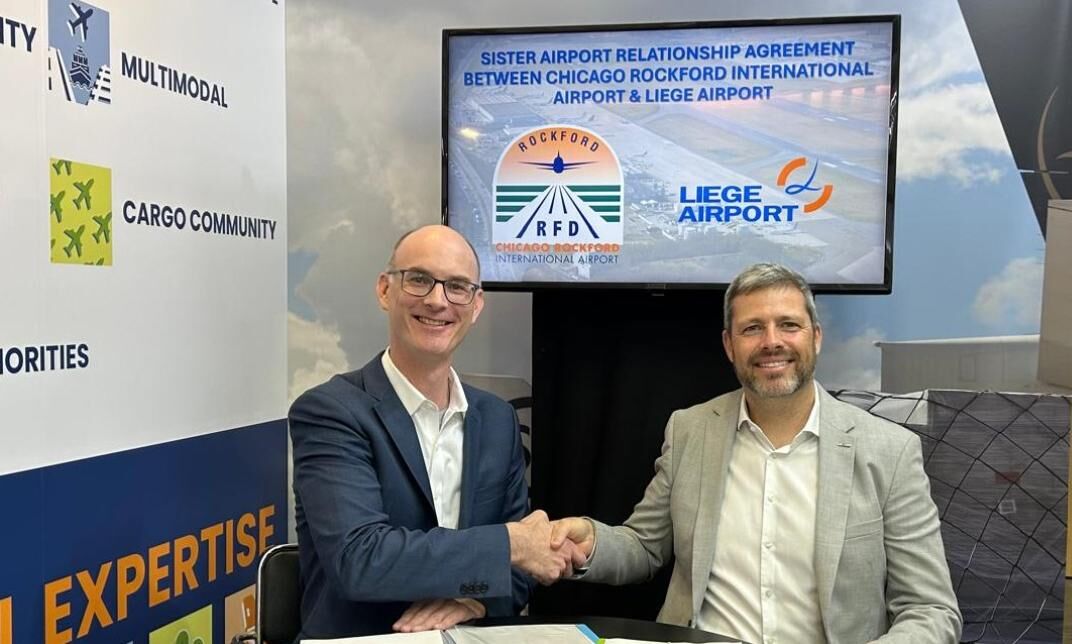 Liege and Rockford Airports sign sister agreement in Singapore