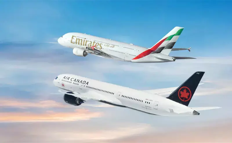 Emirates & Air Canada extend partnership with multi-year agreement