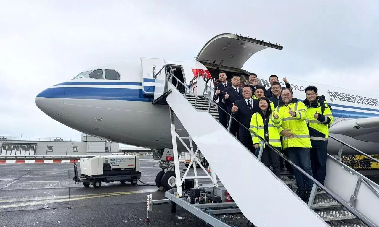 Prestwick doubles Air China Cargo flights, adds new Chengdu service