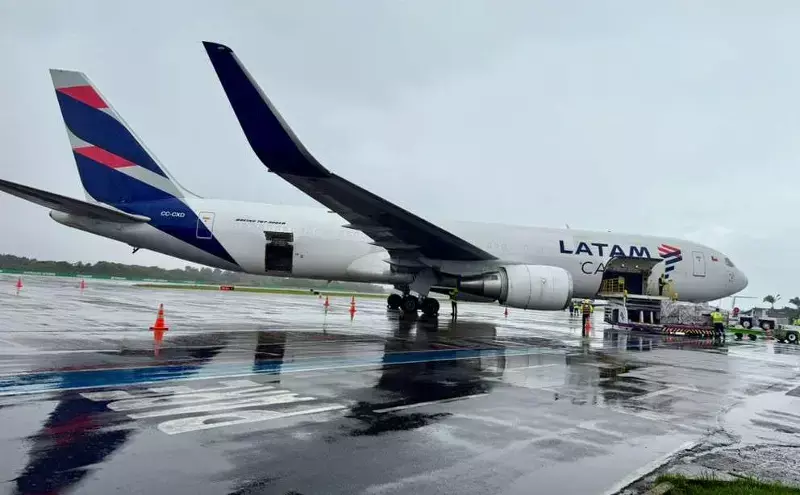 Bringer air cargo lands first wide-body freighter at Navegantes Airport
