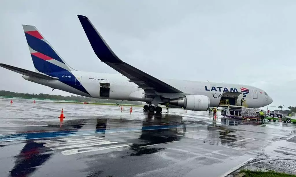 Bringer air cargo lands first wide-body freighter at Navegantes Airport
