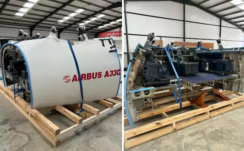 B&H Worldwide delivers Airbus A330 cockpit to New Zealand for training..