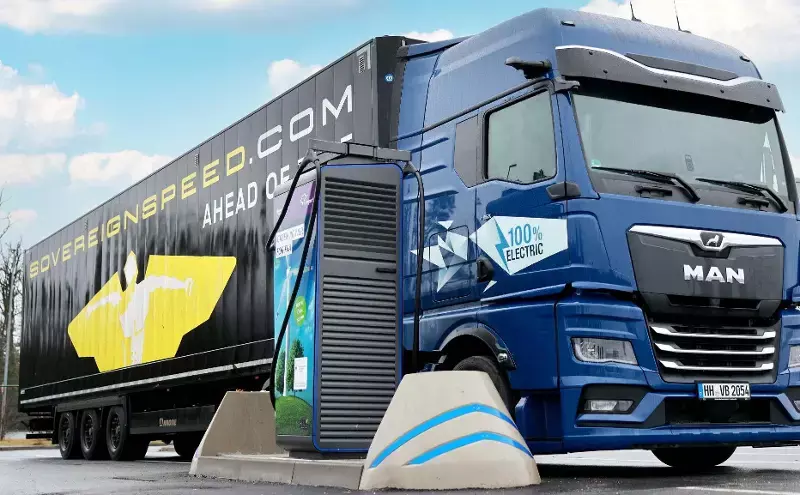 Fraport opens rapid charging park for e-trucks at FRA