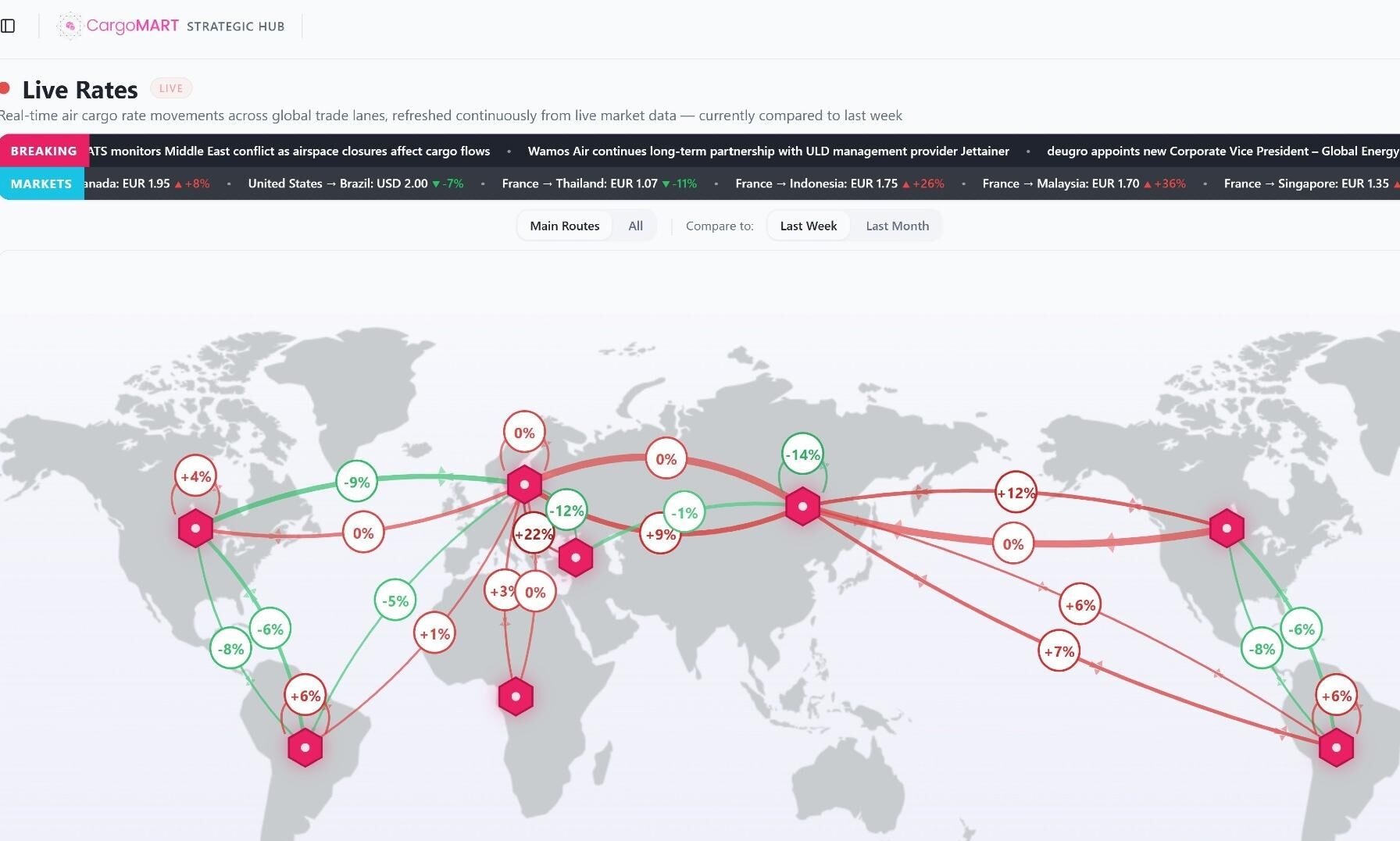 Iran conflict disruption pushes up air cargo rates on key routes