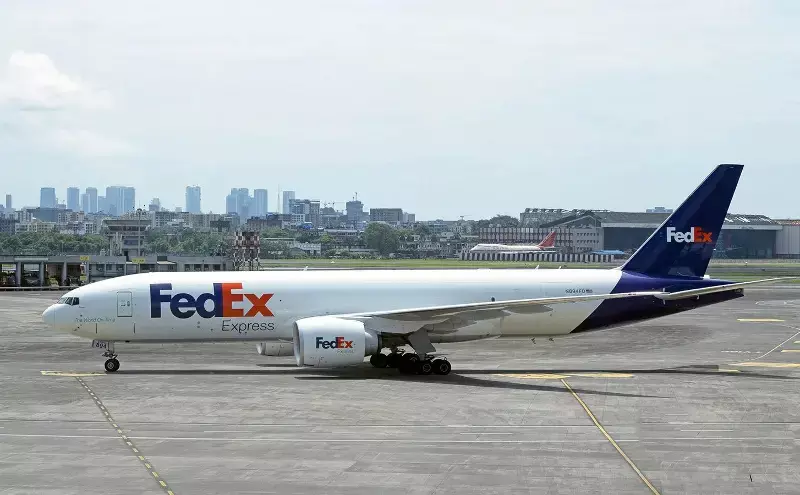 FedEx Express Boeing 777F at Mumbai International Airport on September 25, 2022.