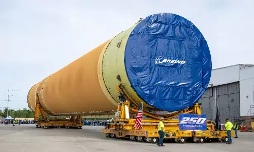 Boeing moves Artemis III core stage to Florida