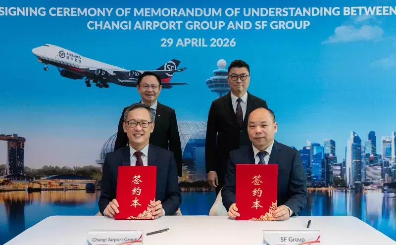 SF partners with Changi Airport to establish its first overseas hub