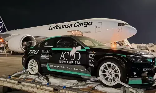Lufthansa Cargo transports drift car for European Championship