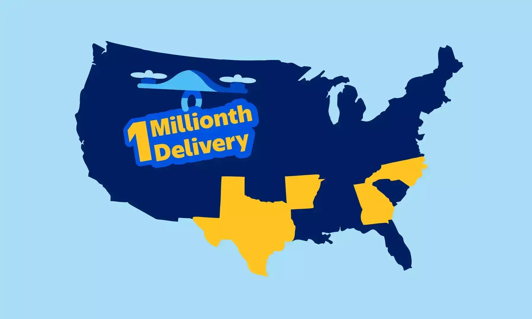 Walmart tops 1 million drone deliveries Walmart tops 1 million drone deliveries