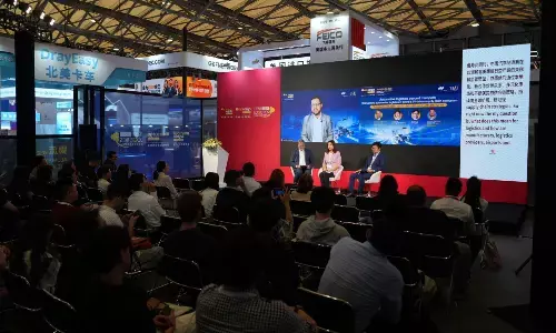 Rajarshi Chatterjee of STAT Publishing Group (Moderator), Joachim von Winning of Frankfurt Airport, Kathy Liu of Dimerco Express Group and Michael Yu of Speed Global