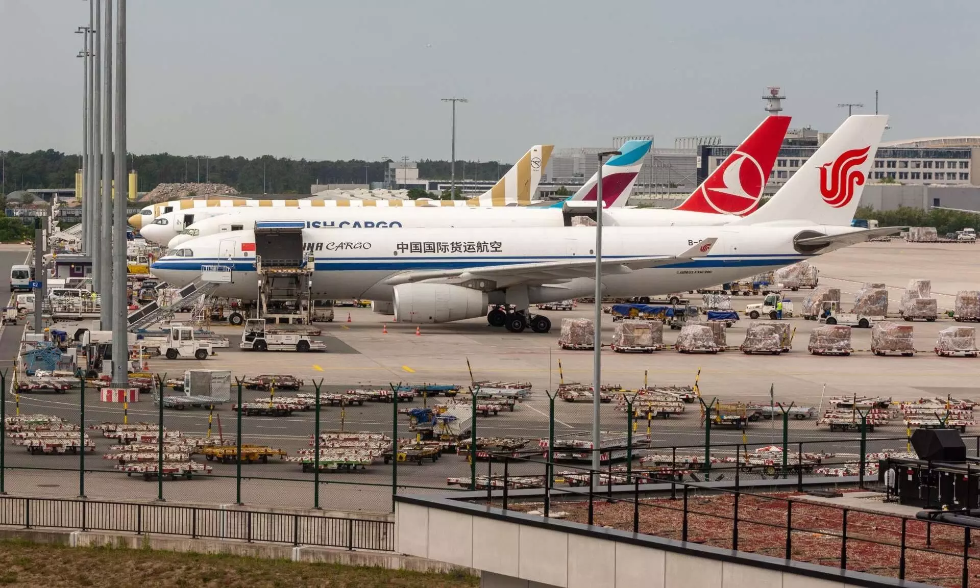 Air China Cargo A330-200 freighter parked at Frankfurt Airport on May 9, 2026 Air China Cargo A330-200 freighter parked at Frankfurt Airport on May 9, 2026