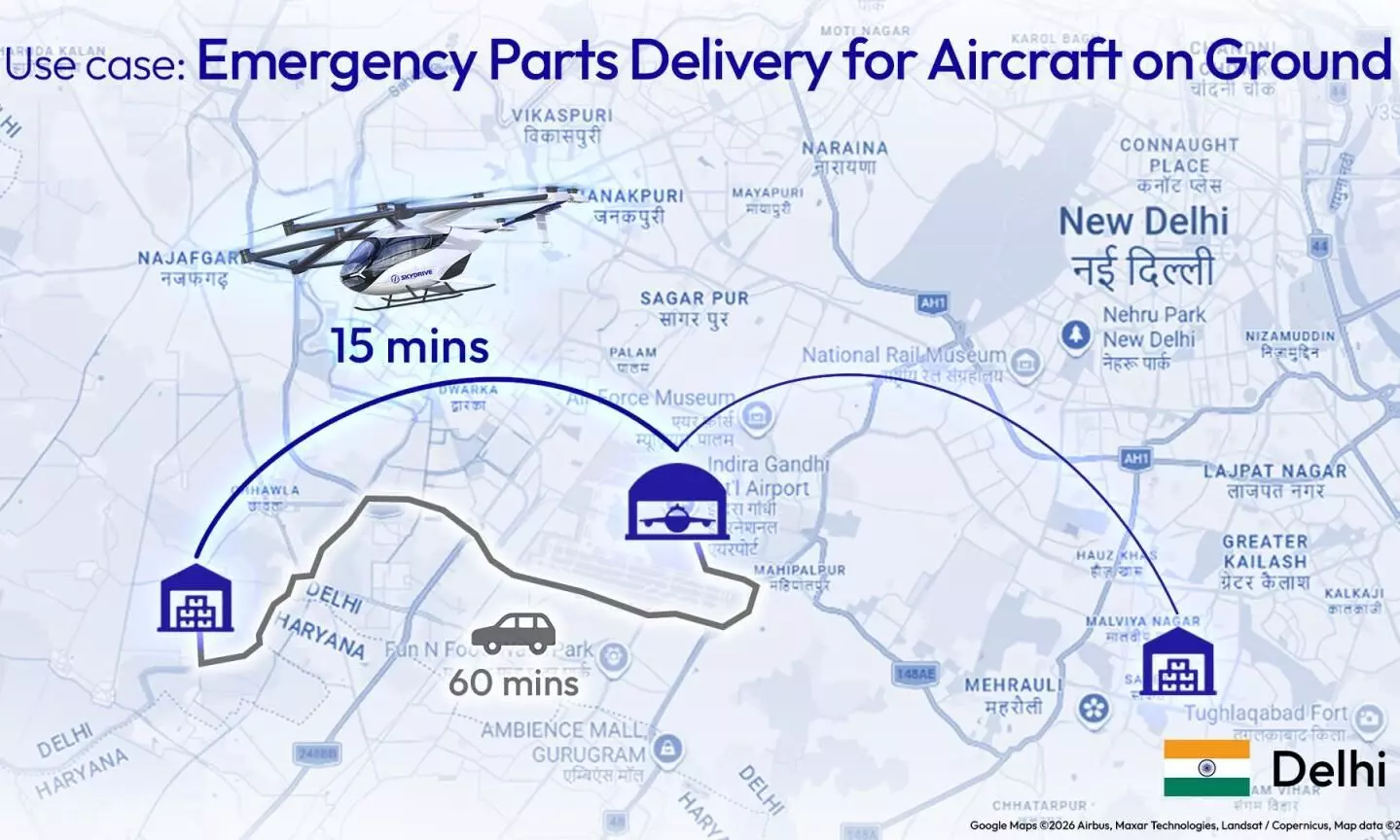 SkyDrive picks Mumbai, Delhi for eVTOL trial routes SkyDrive picks Mumbai, Delhi for eVTOL trial routes