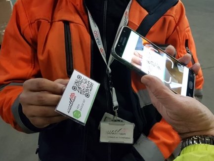 Timestamps are registered by secure scanning of unique QR-codes linked to the personnel and gates of the Ground Handling Agent. Air Cargo