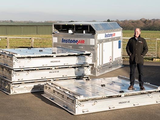 Designed to fit all wide-bodied freighters, the Airstable features an interchangeable and reversible solid roof  making it extremely versatile for the transportation of racehorses, showjumping and eventing horses. Air Cargo