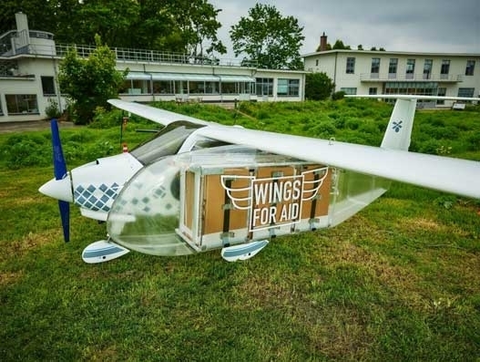Wings for Aid has an innovative delivery system consisting of unmanned small airplanes and smart technology. Logistics