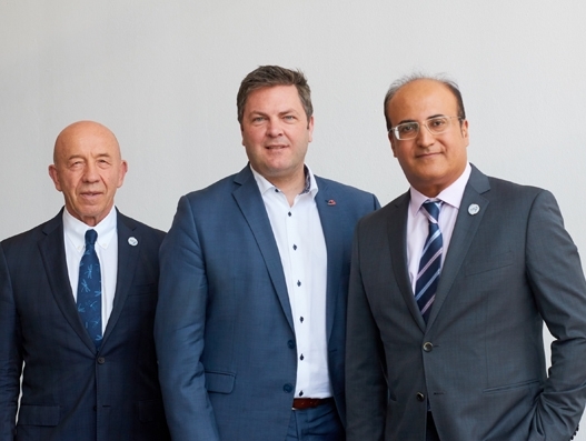 Vladimir Zubkov, secretary general, TIACA, Steven Polmans incoming chairman of TIACA and director Cargo and logistics at Brussels Airport Company, and Sanjeev Gadhia, incoming vice chairman of TIACA and founder and CEO of Astral Aviation. Air Cargo