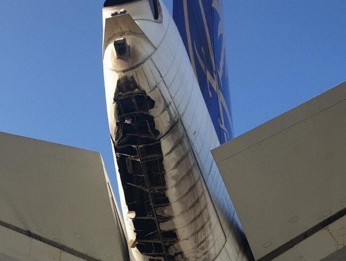 Saudia Cargo Boeing 747-400 Freighter’s tail split opened from a tail-strike at the runway during its takeoff Aviation