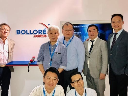 (L-R) Tatsuya Fujikawa, Osaka branch manager Bolloré Logistics Japan; Stephen Low, senior regional QHSE manager ASPAC; Eric Tan, regional QHSE manager ASPAC; Goro Umezawa, sales manager, Bolloré Logistics Japan; Benny Siu, Independent Validator by IATA; Junichi Suzuki, QHSE manager Bolloré Logistics Japan; Toru Tanikawa, head of operations, Bolloré Logistics Japan. Logistics