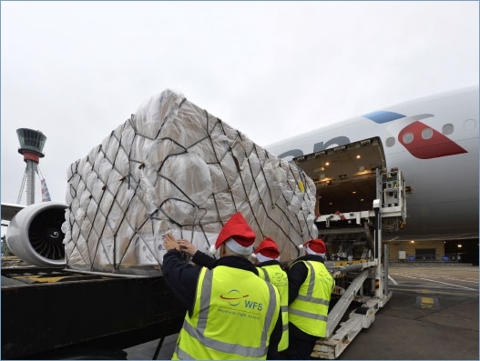 Cargo throughput for Heathrow was 1.7 million tonnes in 2018. During Christmas holiday season in 2018 over 140,000 tonnes of Christmas cargo passed through Heathrow, the UK’s biggest port by value during the holiday season Air Cargo
