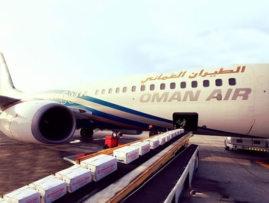  Oman Air Cargo operates services to a vast network of scheduled services to Europe, Africa, Middle East, Indian Subcontinent and Far East Air Cargo