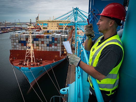 APM Terminals Rotterdam greets Madrid Maersk on its maiden journey